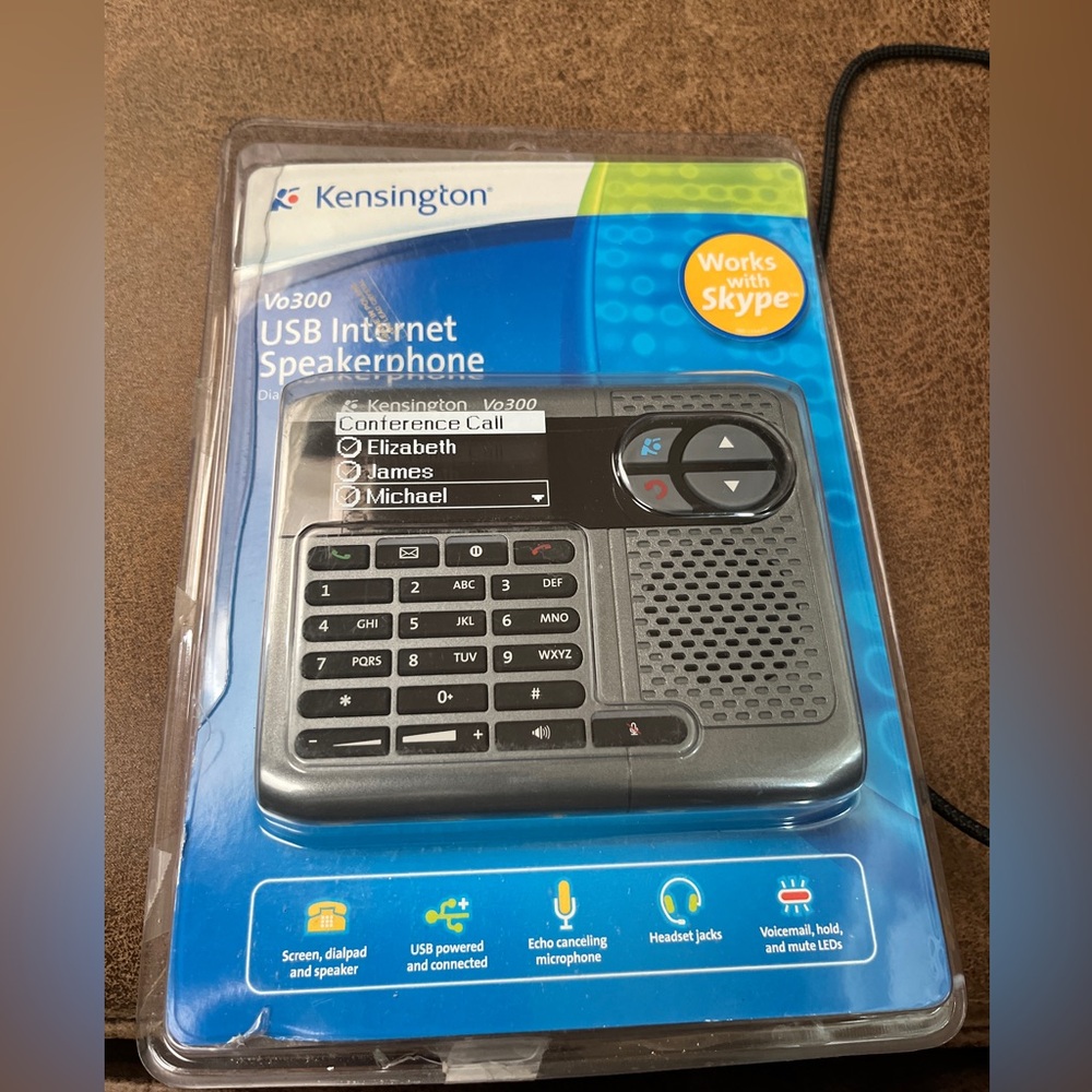 Kensington Vo300 USB Internet Speakerphone - Black